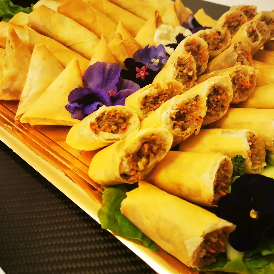 Gros nems bœuf & nem légume façon Hong Kong — spécialité traiteur asiatique de La Cuisine de Carmen