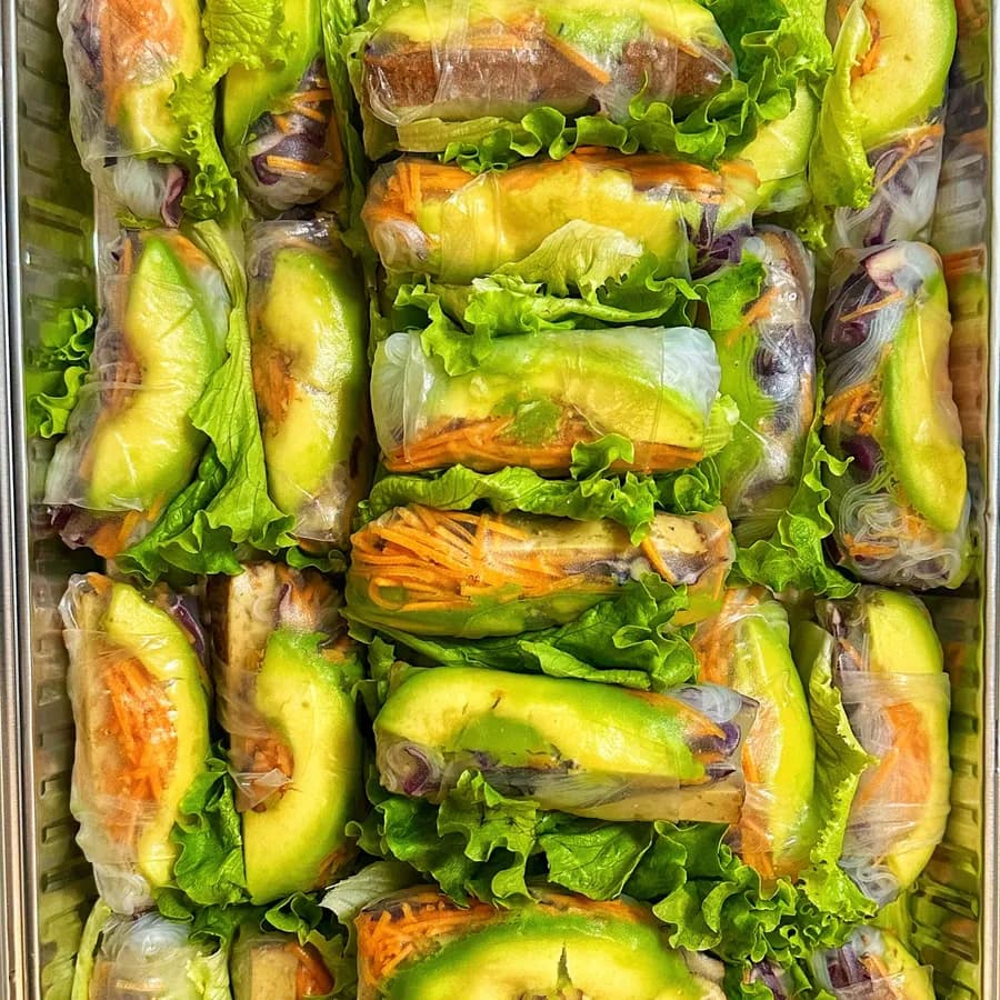 Rouleaux de printemps crevette & tofu — spécialité traiteur asiatique de La Cuisine de Carmen