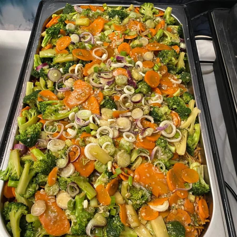 Wok de légumes mix — spécialité traiteur asiatique de La Cuisine de Carmen